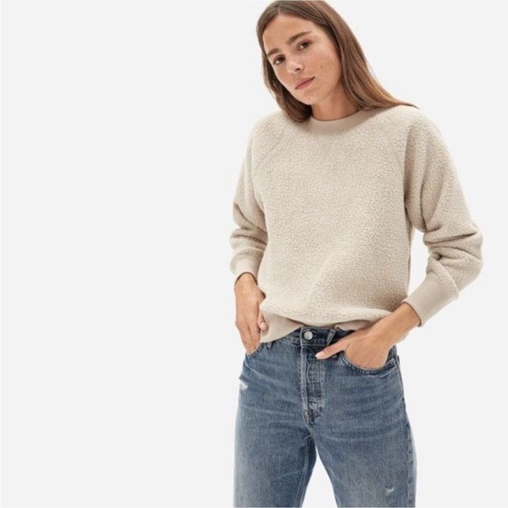 Everlane Raglan Sherpa Sweatshirt